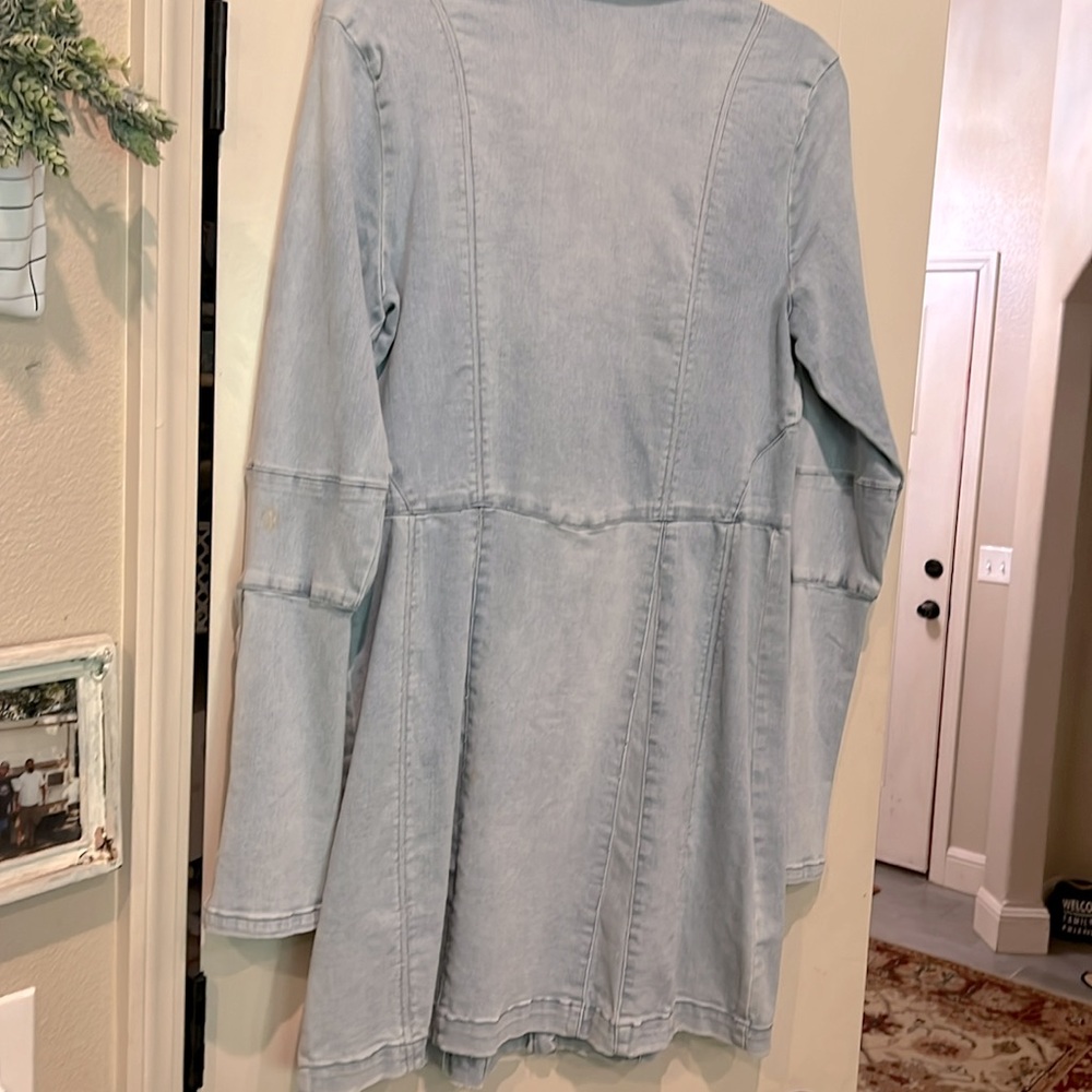 Free People Light Blue Long Sleeve Dress/Cardigan - Picture 10 of 10